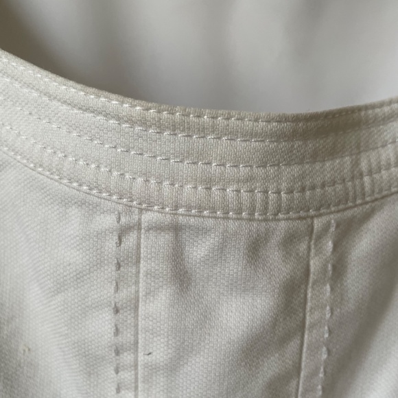 Tory Burch Modest Midi White Cotton Dress - Picture 7 of 13